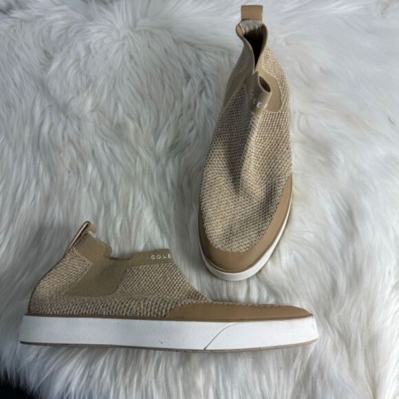 Cole Haan Nantucket Knit Ankle Chelsea Booties Sz 7.5 - Picture 2 of 7